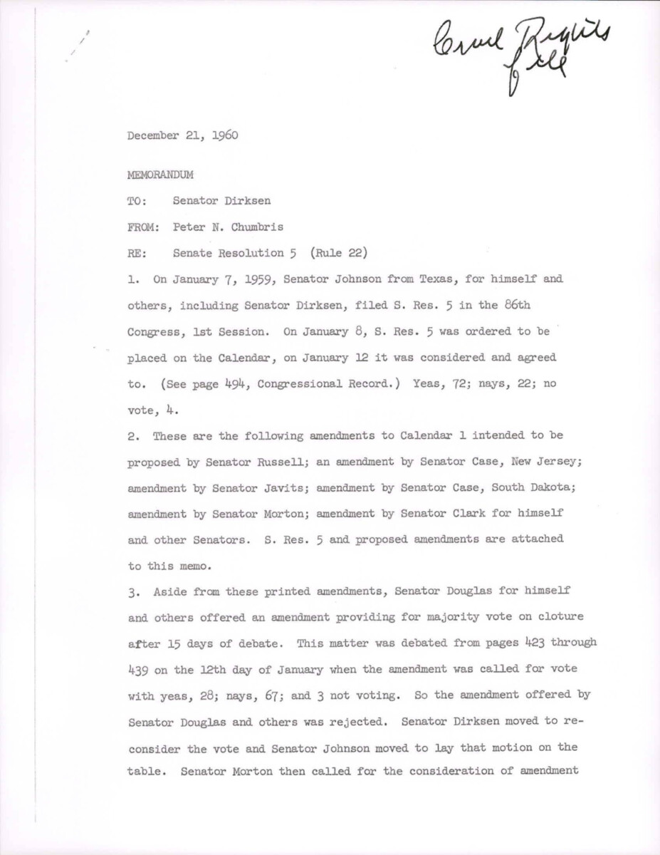 Amendment Regarding Standing Rules On The Senate Floor To S. Res. 5