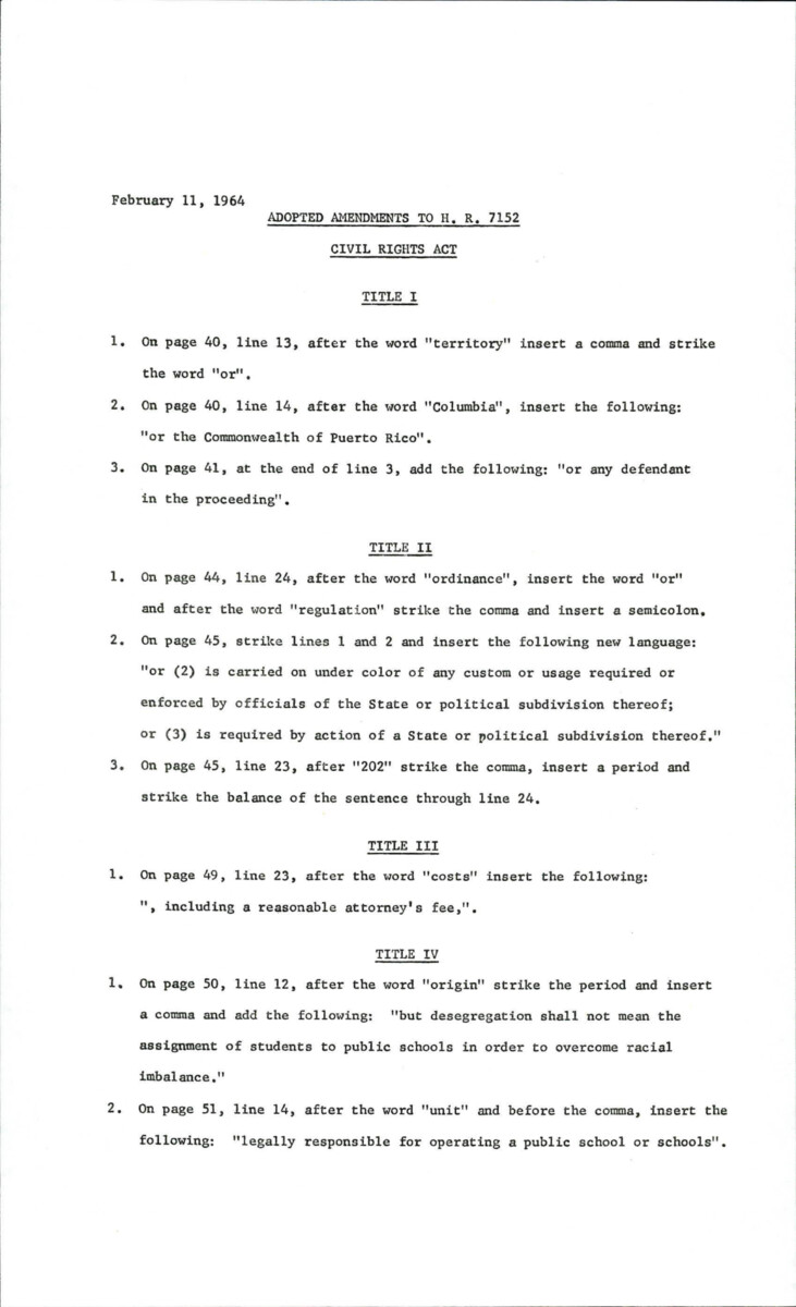 Edits To Be Made To The Language Civil Rights Act.