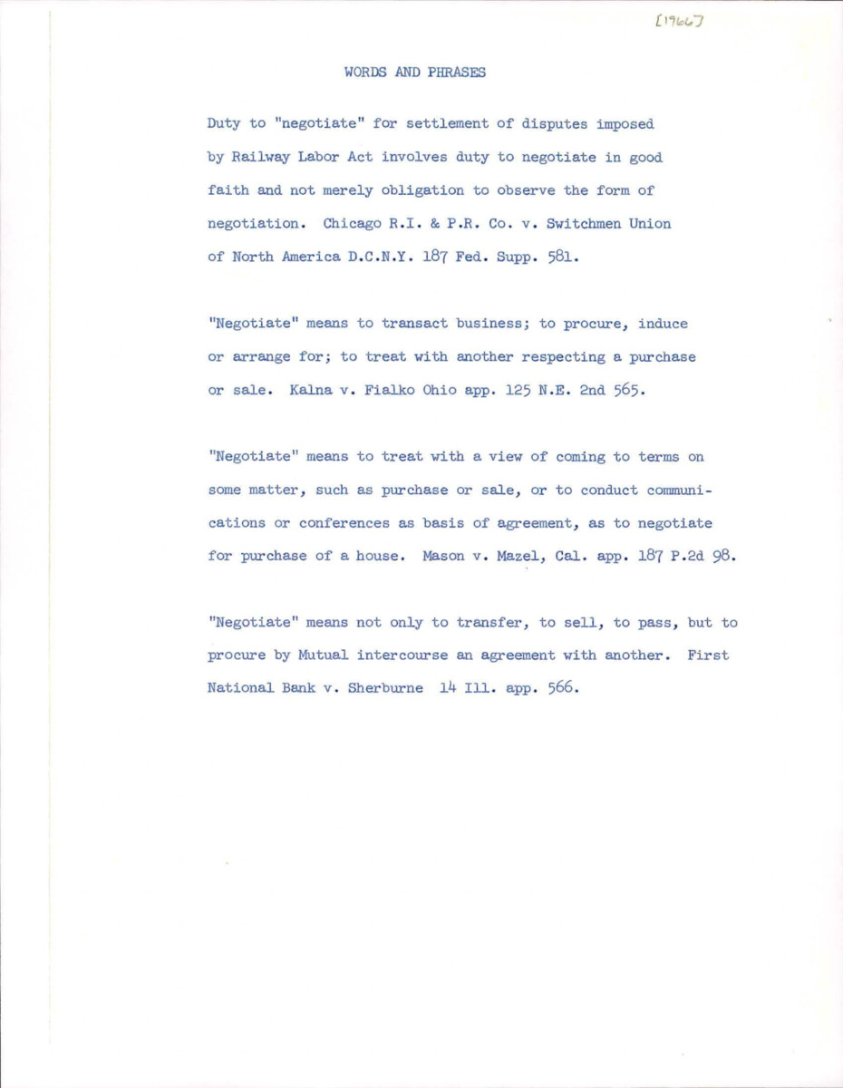Details What The Word "negotiate" Means While Talking About Business And Housing.