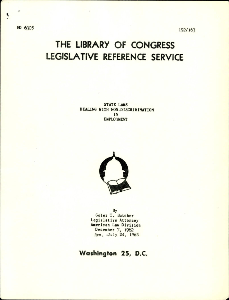 State Statutory Provisions Put Into Place To Prevent Discrimination In Labor And Employment Practices.