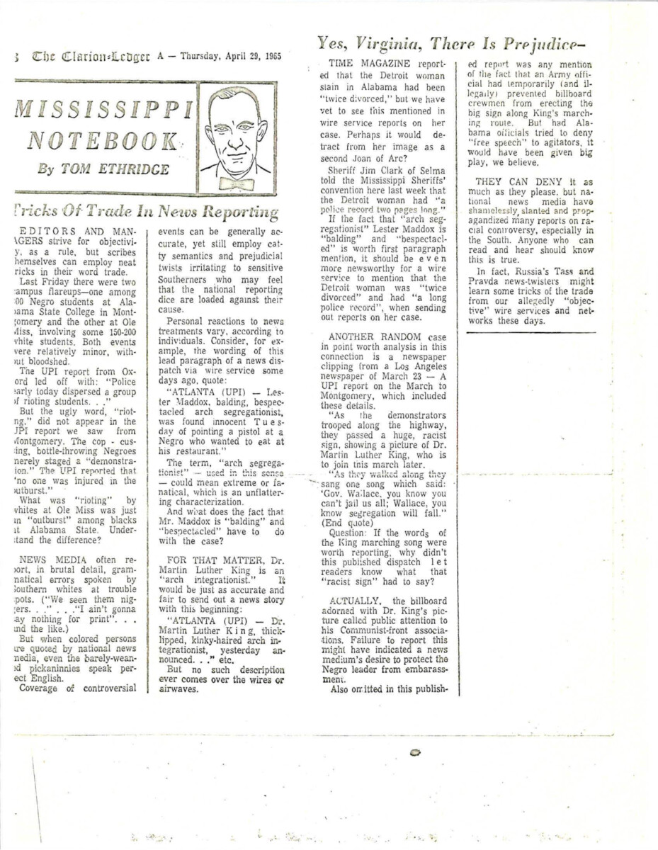 Opinion Column About The Biased Reporting Of News Outlets When It Comes To Civil Rights. Some Of The Differences Include The Language Used And The Details That Are Left Out.