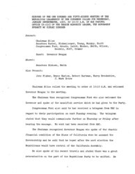 ["The meeting minutes outline the Republican leadership's discussions with then-Governor Ronald Reagan and preparations for the Republican State of the Union response and a proposed Vietnam documentary."]