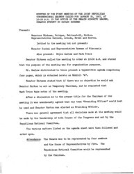 ["The meeting minutes outline discussions about the operations of the newly formed Joint Republican Congressional Leaders committee."]