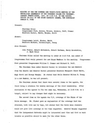 ["The meeting minutes outline the Republican leadership's discussions about upcoming legislative issues, broadcasts of the State of the Union Address, and campaign funds."]