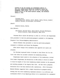 ["The meeting minutes outline the Republican leadership's discussion of government spending, inflation, and taxation as well as the proposed construction of the Capitol Hill Club."]