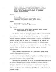 ["The meeting minutes outline the Republican leadership's response to President Lyndon B. Johnson's visit to Uruguay."]