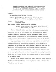 ["The meeting minutes outline the Republican leadership's discussions about the Civil Rights Movement and nuclear testing."]