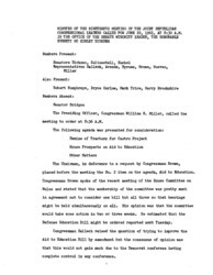 ["The meeting minutes provide an overview on the Republican leadership's discussions surrounding the Federal Aid to Education legislation, the Tehran Conference, and the Civil Service Commission."]