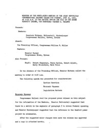 ["The meeting minutes outline Republican leadership's discussions about Laos and pending legislation for public works."]