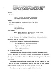 ["The meeting minutes outline Republican leadership discussions about  taxation, nuclear testing bans, and Equal Pay for Women legislation."]