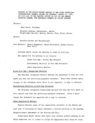 ["The meeting minutes outline the Republican leadership's discussions about Vietnam and pending legislation."]