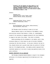["The meeting minutes outline the Republican leadership's discussions surrounding the John Birch Society and the Anti-Poverty Program."]