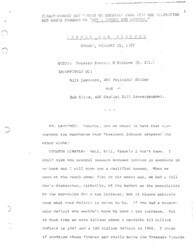 ["This interview transcript records Senator Everett McKinley Dirksen's appearance on ABC's Issues and Answers. Dirksen fields questions regarding pending legislation, Civil Rights bills, Vietnam, and the Cold War."]