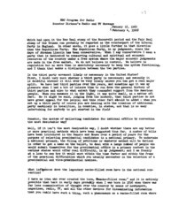 ["This interview transcript records Everett McKinley Dirksen responding to questions regarding the possibility of a third political party, candidate selection, politicians, and voting behavior."]