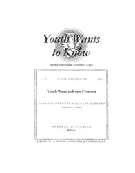 ["This interview transcript records Everett McKinley Dirksen's appearance on Youth Wants to Know. Dirksen fields questions about the Suez Crisis, China, Great Britain, the Republican Party, and labor racketeering."]