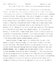["This interview transcript records Everett McKinley Dirksen's appearance on Close-Up to discuss his political career."]