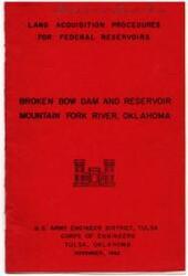 ["The document outlines the land acquisition procedures for the construction of the Broken Bow Dam and Reservoir on the Mountain Fork River in Oklahoma. It explains the process by which the Corps of Engineers acquires land, the rights retained by landowners, and the compensation offered. The amount of land to be acquired is determined after a thorough investigation, and former owners or tenants may retain certain rights. The land will be purchased by April 1964, and appraisals will be conducted to determine fair compensation for the property. Land suitable for farming or grazing may be leased from the government for agricultural purposes."]