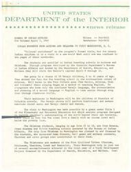 ["Since statehood, efforts have been made to free Native Americans from government control. Over 15 million acres of land were allotted to the Five Civilized Tribes, but now less than one million acres are restricted. Only around 12,000 Indians still own restricted lands, and there is widespread agreement that legislation is needed to protect them."]