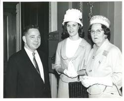 ["Carl Albert, Mary Beth Shuller, and Thelma Vogel. 1965"]