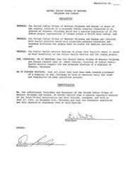 ["The United Indian Tribes of Western Oklahoma and Kansas support the proposed location of a new Indian hospital in Shawnee, Oklahoma to provide better access to medical services for Indian people in the area. They request the support of the Director of Indian Public Health Service and suggest that plans for a hospital in Ada, Oklahoma be put on hold until further study is conducted. The resolution was adopted unanimously at a meeting in July 1974."]
