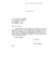 ["The document acknowledges and thanks Mr. Thompson for his letters regarding the proposed Indian hospital in Ada. It mentions Speaker Albert and Charles Ward being on a mission to China and expresses continuing interest in the project."]