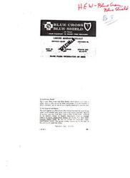 ["This text is a notification regarding the Blue Cross Carl Albert and Blue Shield insurance coverage for the Laredo Migrant Project. It includes information about the certificate holder, group number, coverage effective date, and instructions for filing claims. It emphasizes the importance of carrying the identification card at all times and submitting claims to the designated address."]