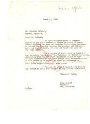 ["The document from Carl Albert to Mr. Charley Colbert addresses a petition opposing proposed legislation to extend the time for leasing Choctaw and Chickasaw lands. Albert states that negotiations for the purchase price of the lands are ongoing and he will resist any efforts to delay the matter."]