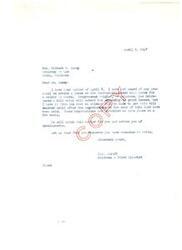 ["The letter is from Congressman Carl Albert to Attorney Gilbert W. Daney regarding the potential creation of a lease on Choctaw-Chickasaw coal lands. Congressman Stigler has introduced a bill to extend the authority to grant leases, but it will not be enacted until after negotiations on the sale of the land have taken place. Albert will keep an eye on the matter and keep Daney informed of any developments."]
