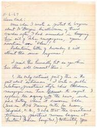 ["The document is a letter from Jack C. Robertson, M.D., to Ursula S. Goodman, criticizing her work as a Public Information Specialist for the Department of Health Education and Welfare. Robertson states that Goodman's writing is subpar, lacks organization, and contains extraneous material. He also criticizes her for not following directives and for overstepping her responsibilities by getting involved in matters beyond her role. Robertson concludes that Goodman's work does not meet the requirements for a within-grade increase."]