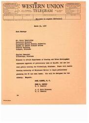 ["The document is a telegram announcing the approval of a preliminary loan of $3,600 for new low rent public housing in Tishomingo, Oklahoma. The funds will enable the Housing Authority of the Chickasaw Nation to begin planning for 24 low rent homes, with six designed for the elderly. The message is signed by various officials including Carl Albert, M.C. and U.S. Senators Fred R. Harris and A.S. Mike Monroney. The recipient is advised to contact Gerry Imotichey, the Executive Director of the Chickasaw Nation Housing Authority."]