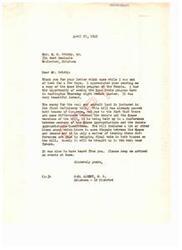 ["The document is a response to Mr. Priddy's inquiry about the status of the money for coal and asphalt land in a deficiency bill. The bill has passed both houses of Congress but is being held up in a conference to iron out differences between the House and Senate versions. The document also acknowledges receipt of a program for Easter services at the Rose Croix temple in McAlester, Oklahoma. Additionally, there is a mention of veterans legislation and an invitation to a reunion on May 15. The program for the Easter services includes details of the event, such as the program schedule, participants, and musical performances."]