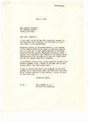 ["The document discusses the payment to the Choctaw and Chickasaw Nations for the sale of their coal lands to the government. It mentions that payments will be made to living enrolled members first, with proof of heirship notices to be sent out for deceased members. The document assures the recipient that payment is being processed and offers further assistance if needed."]