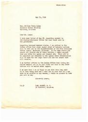 ["Mr. Loman writes to Congressman Albert regarding payment for coal lands sold to the government by the Choctaw-Chickasaw tribes. He inquires about the procedure to prove his heirship to his deceased father in order to receive payment. Congressman Albert assures him that proof of heirship notices will be sent out in August, and advises him to contact the Agency if he does not receive one. He expresses his happiness that the long debt is finally being paid and offers to help in any way he can."]