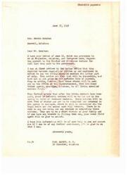 ["The letter is from Bennie Hampton to Congressman Carl Albert, inquiring about the payment to Choctaw and Chickasaw Indians for coal land sold to the government. Albert responds that payment will be delayed and provides information on the process, including payment to living enrolled members first and proof of heirship notices for deceased members. Hampton asks for clarification on the timeline and cost of proving heirship."]
