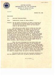 ["The Bureau of Indian Affairs has made progress in distributing funds from the sale of tribal coal and asphalt lands to the Choctaw and Chickasaw nations. 10,450 living enrollees have been paid, with efforts being made to pay the remaining living enrollees before processing claims of heirs for inherited shares. Approximately 23,000 forms for application and proof of heirship have been mailed out, with plans to provide assistance to those who need help with their claims. The Bureau believes that the work is progressing well and payments to heirs will be made as quickly as possible."]
