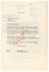 ["The letter is regarding a 1929 $10.00 per capita payment due to Mrs. Mary Shockley Ellis, who is deceased. The letter states that there are no funds due to Mrs. Ellis in her own right or as an heir of her son, Lemuel G. Shockley. Both Mrs. Ellis and her son received their own $10.00 payment while living. The letter also mentions information about payments to the Choctaws and Chickasaws for coal lands sold to the government. It explains that enrolled members do not need to fill out forms to receive their money and that heirs of deceased members will be paid after enrolled members receive their payments. The letter concludes by stating that further information will be provided once the $10.00 payment issue is resolved."]
