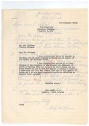 ["The text is a series of letters regarding the Per Capita Payment being made to members of the Choctaw and Chickasaw Tribes. The letters discuss the processing of claims and the need for expedited payments. The Area Director of the Department of Interior assures that efforts are being made to speed up the payment process. One letter mentions the completion of payments for living claims and the need to process claims for deceased enrollees. The letters express urgency in receiving the payments."]