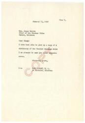 ["Several letters have been exchanged between Honorable Carl Albert and various individuals regarding the purchase of property by the heirs of Nellie Stechi, a deceased Choctaw Indian. The letters discuss the desire to buy a home, the lack of sufficient income for the purchase, and the need to contact B. C. Schrock for further assistance. Ultimately, it is indicated that no application for the purchase of property has been filed."]