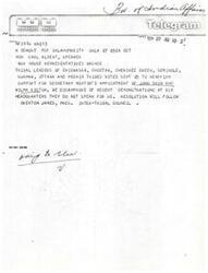 ["The document contains a series of letters and telegrams regarding the support and appreciation expressed by various Indian tribes in Eastern Oklahoma for the appointments of John O. Crow and Wilma Victor to positions within the Department of the Interior. The documents also mention disapproval of recent demonstrations at the Bureau of Indian Affairs headquarters and emphasize the importance of tribal support for the advancement of the American Indian people. The Speaker expresses gratitude for the support and promises to convey the messages to the appropriate parties."]