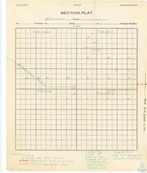 ["The document is a section plat map produced by Manly Office Supply Co., Oklahoma City, for McCurtain County. The map includes details of various townships and range lines, with specific locations marked for individuals such as Lem Due, J.H Warford, Dr. M.M Henderson, and others. It also features different meridians and legends for roads. This map is classified under Albert Maps, Folder 4, Item: 108 in the Carl Albert Center."]