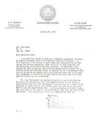 ["The document includes a letter appointing Reverend Sam Hider as Deputy Principal Chief of the Cherokee Nation of Oklahoma, giving him authority to act in the absence of the Principal Chief. The document also discusses financial discrepancies in the Cherokee Nation Builders Corporation and requests an investigation by the U.S. Attorney's office. Additionally, there is a letter thanking Don Bluejacket for assistance in finding funding for the Cherokee Hills Skill Center."]