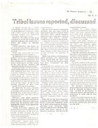 ["Tribal issues were discussed at a recent Cheyenne-Arapaho Business Committee meeting, which ended in a close vote. There were concerns raised about the dismissal of three tribal employees and the allocation of revenues from an oil drilling agreement. A petition calling for a general tribal meeting was submitted, but some names were disputed. The Chairman expressed frustration with the lack of quorum at meetings and planned to schedule another meeting to address grievances."]