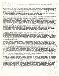 ["The Creek Indians of Eastern Oklahoma are unhappy with the recent election of a tribal leader forced upon them by the Bureau of Indian Affairs. They feel cheated and manipulated, as the election process was flawed and many eligible voters were not able to participate. The chosen leader does not understand the language and is seen as easily manipulated. There are allegations of intimidation and irregularities in the election process. The Creek Indians feel powerless and unheard in the face of corruption and injustice."]