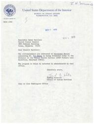["The document is a series of letters and correspondence concerning Pat Hayes' dismissal from an alcohol program receiving federal funds. Pat Hayes is requesting reinstatement with back pay and a federal investigation into the program. The documents are being forwarded to various officials for review and action."]