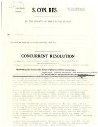 ["This concurrent resolution declares the Congressional policy against the termination of federal responsibility to American Indians and Alaskan Natives. It recognizes the trustee obligation of the United States to these groups and reaffirms that the United States will continue to fulfill its trust responsibilities, including health, education, and welfare. The resolution emphasizes the importance of improving social and economic development efforts for Indian people and maximizing opportunities for Indian control and self-determination."]