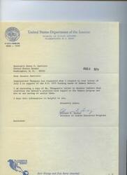 ["A response to a letter from Senator Bartlett regarding funding needs for the Hammon School. The Bureau of Indian Affairs has adopted a policy of local tribal determination for resource allocation, and a planning allowance of $30,000 is available for the school in FY 1975. The funds can be used for physical facilities or other purposes, subject to mutual agreement between the school and the Bureau."]