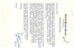 ["The memo is requesting approval to restore unclaimed per capita shares of a judgment award to the Cherokee Band of Shawnee Tribe. Efforts to locate the enrollees listed have been unsuccessful, and the required amount of time for restoration has elapsed. The total amount of funds to be restored is $1,040.06. The recommendation is made in compliance with the Act of September 22, 1961, and efforts have been made to locate the individuals involved. The memo is addressed to the Chairman of the Select Committee on Indian Affairs for approval."]