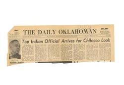 ["Dr. Leon Wall, superintendent of Indian schools, arrived in Oklahoma to investigate conditions at Chilocco Indian School. Reports of mistreatment of students led to a BIA survey, and decisions on the future of the school are pending until all facts are known. Tribal councils are meeting to discuss the situation and protest any plans for private contractor operation of the school."]