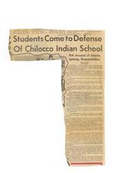 ["Student leaders at Chilocco Indian School accuse the U.S. Bureau of Indian Affairs of slandering the school in an effort to eliminate it from BIA jurisdiction. They organize a letter-writing campaign and speak out against the bureau's proposed move to hand the school over to a private contractor. Students defend the school and refute allegations of mistreatment, urging their classmates to take action to save Chilocco."]
