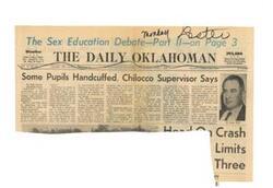 ["The article discusses allegations of abuse and misconduct at Chilocco Indian School, including reports of students being beaten, handcuffed, and given alcohol. The superintendent of the school, Dr. Leon Wall, denies the allegations and calls them untrue. The Bureau of Indian Affairs conducted an investigation into the claims, which were made public by U.S. Senator Lee Metcalf. Wall defends the use of handcuffing as a disciplinary measure for intoxicated students. The report also mentions concerns about the timing of the release of the report."]